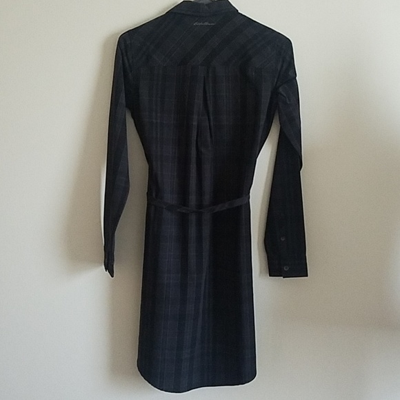 NWT EDDIE BAUER Plaid Shirt Dress - Picture 8 of 8